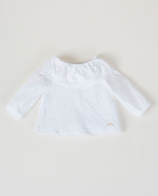 Imagen 0 de Blusa de plumeti de bebé niña