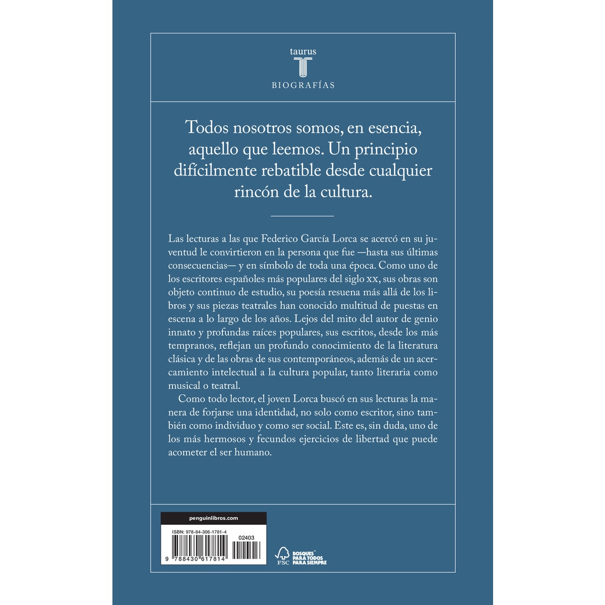 Un lector llamado Federico García Lorca (Capa mole) 2