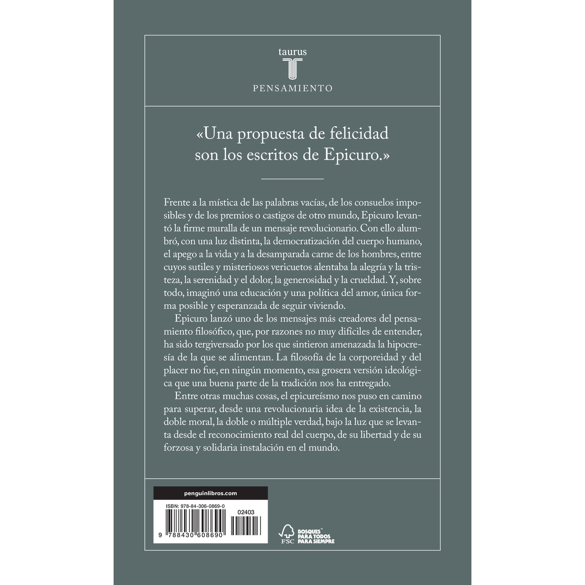 El epicureísmo(Tapa blanda) 2