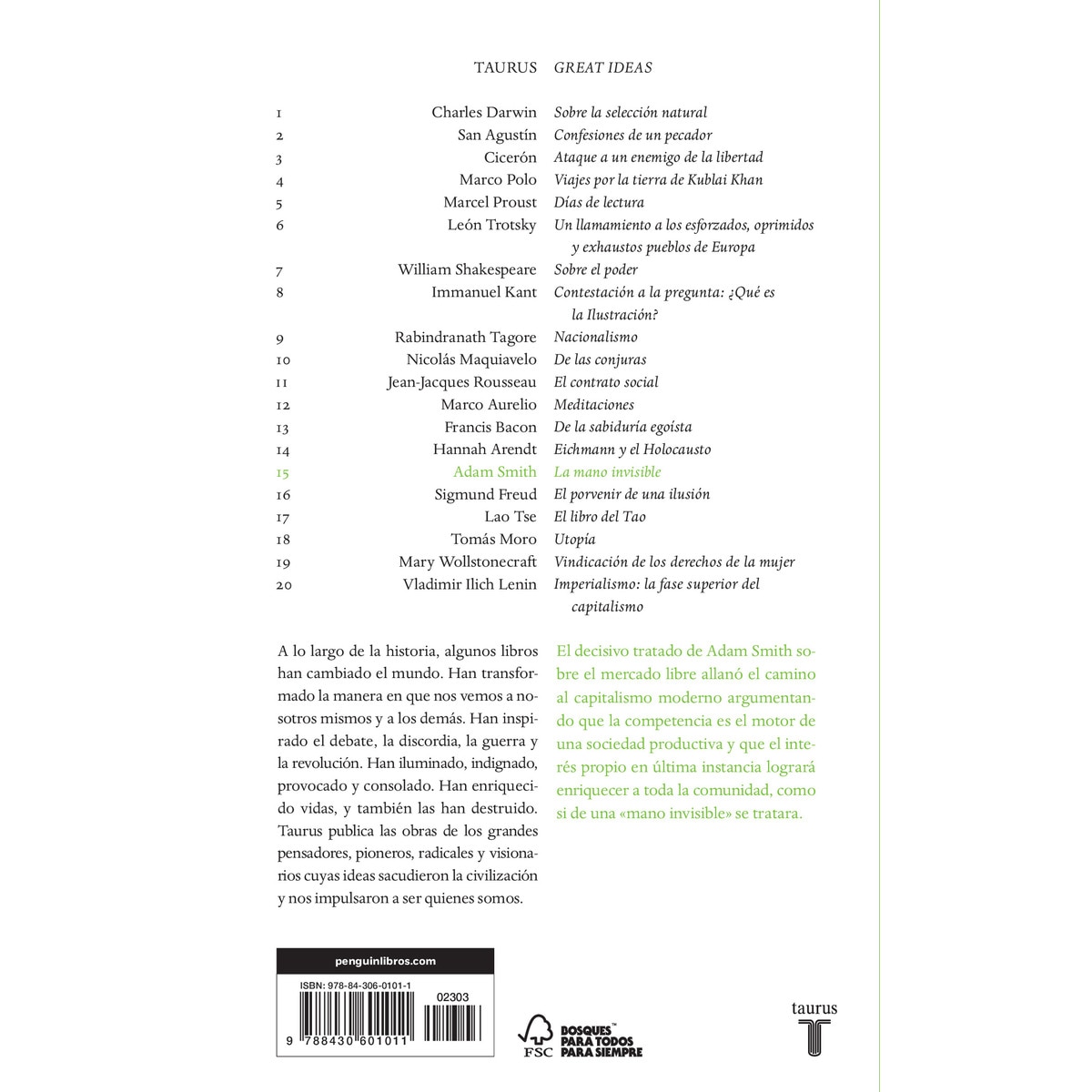 La mano invisible (Serie Great Ideas) (Capa mole) 2