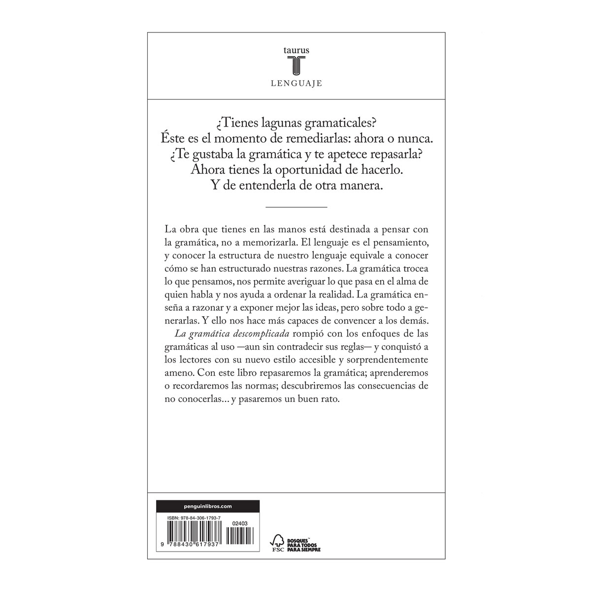 La gramática descomplicada (nueva edición revisada)(Tapa blanda) 2