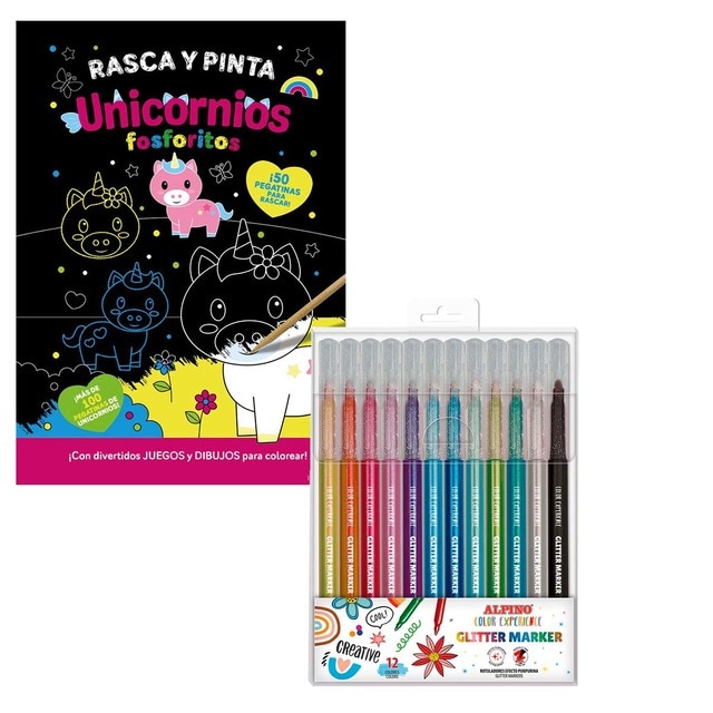 Imagen 0 de pack cuaderno para colorear y colores