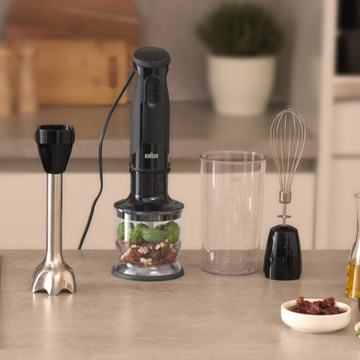 Batidora de mano Braun MultiQuick 5 MQ50202M con 3 accesorios y 21 velocidades Negro-6