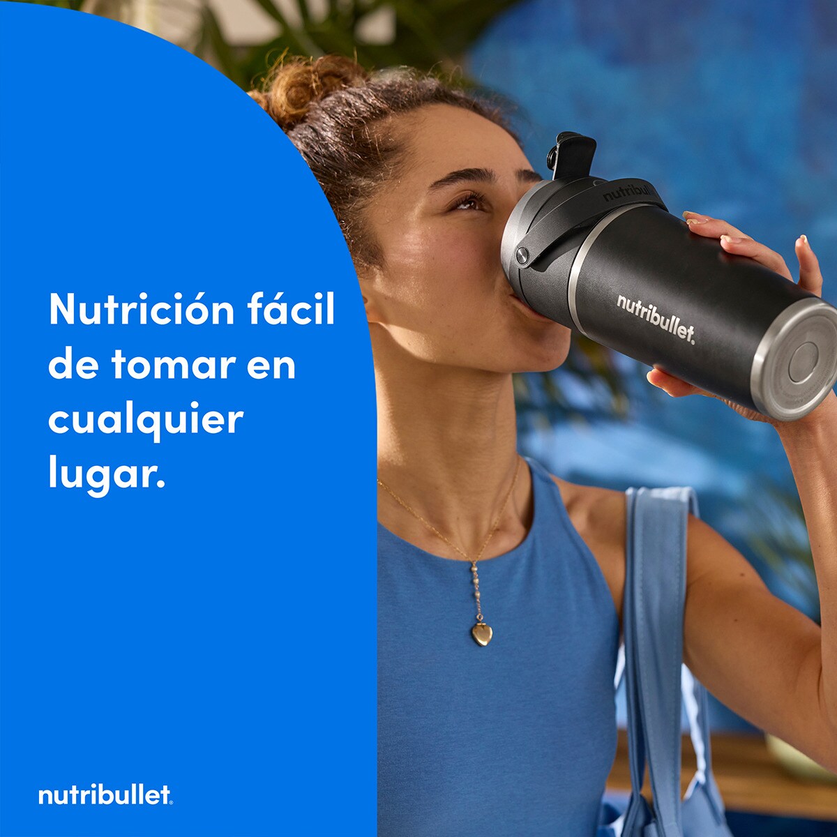 Batidora Portátil Nutribullet Flip - Vaso Térmico De Acero Inoxidable 590 Ml, Conserva Frío 24h, Bate Hielo, Carga USB-C - Incluye Pajita Y Accesorios, Color Magenta