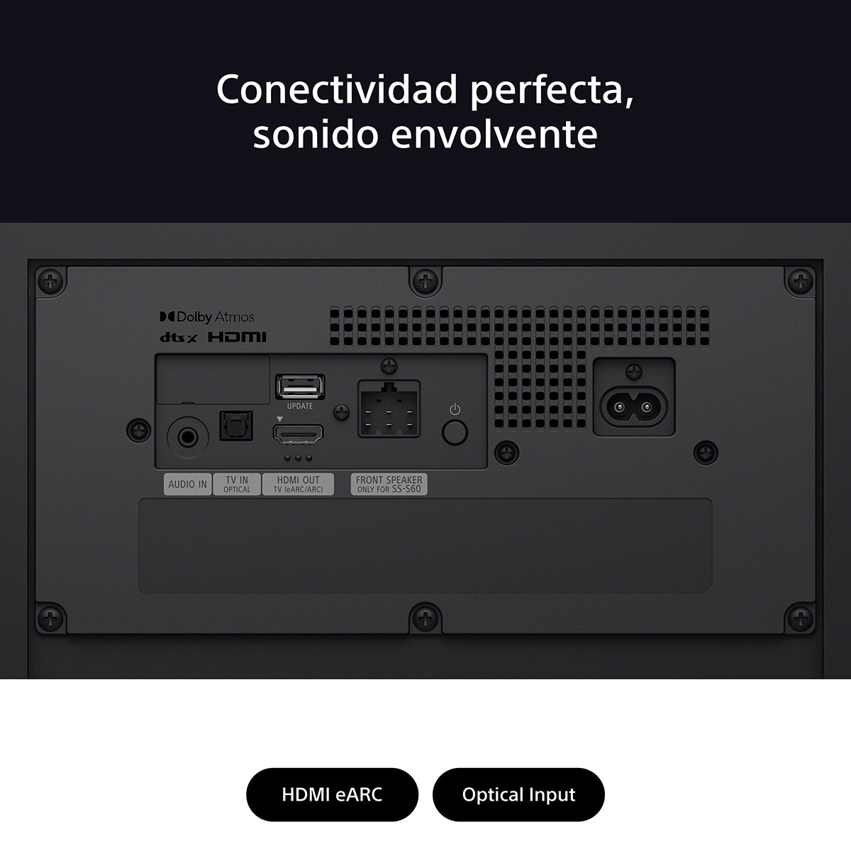 Sistema Cine en casa Sony BRAVIA Theatre SYSTEM 6, 1000W con barra de sonido 5.1, 2 altavoces traseros y un potente subwoofer, Dolby Atmos y DTS:X Negro-12