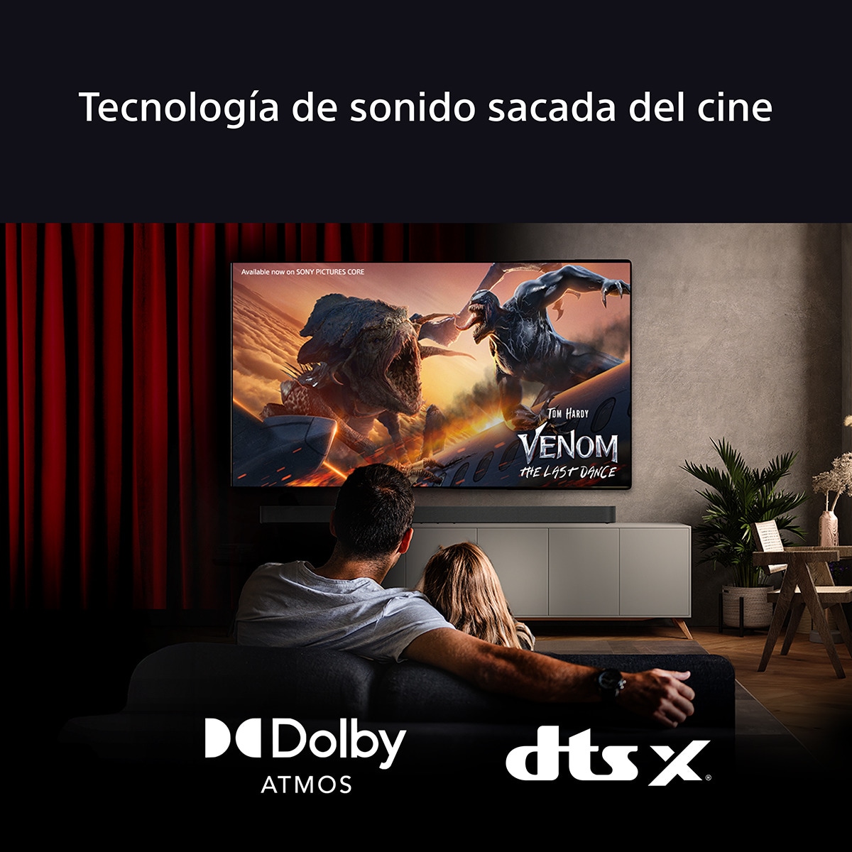 Sistema Cine en casa Sony BRAVIA Theatre SYSTEM 6, 1000W con barra de sonido 5.1, 2 altavoces traseros y un potente subwoofer, Dolby Atmos y DTS:X Negro-7