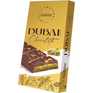 chocolate Dubai Style relleno de crema de pistacho tableta 200 g - Beemax