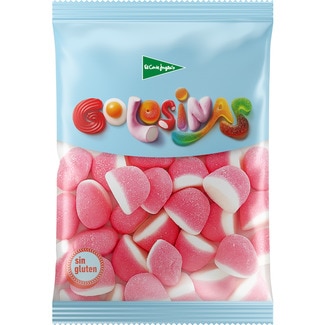 besos de goma de fresa y nata sin gluten bolsa 200 g - El Corte Ingles
