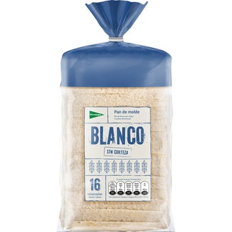 pan de molde blanco sin corteza 16 rebanadas bolsa 450 g - El Corte Ingles