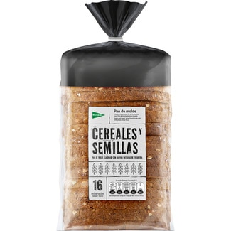 pan de molde con cereales y semillas 16 rebanadas bolsa 680 g - El Corte Ingles