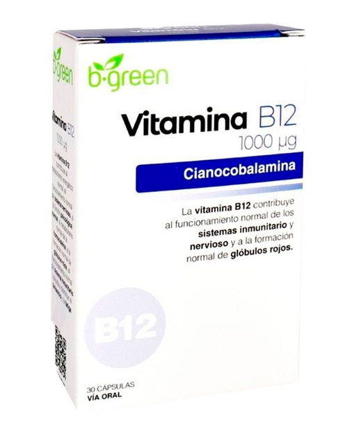 Imagen 0 de 30 Cápsulas Complemento Alimenticio Vitamina B12 1000µg Eurolab