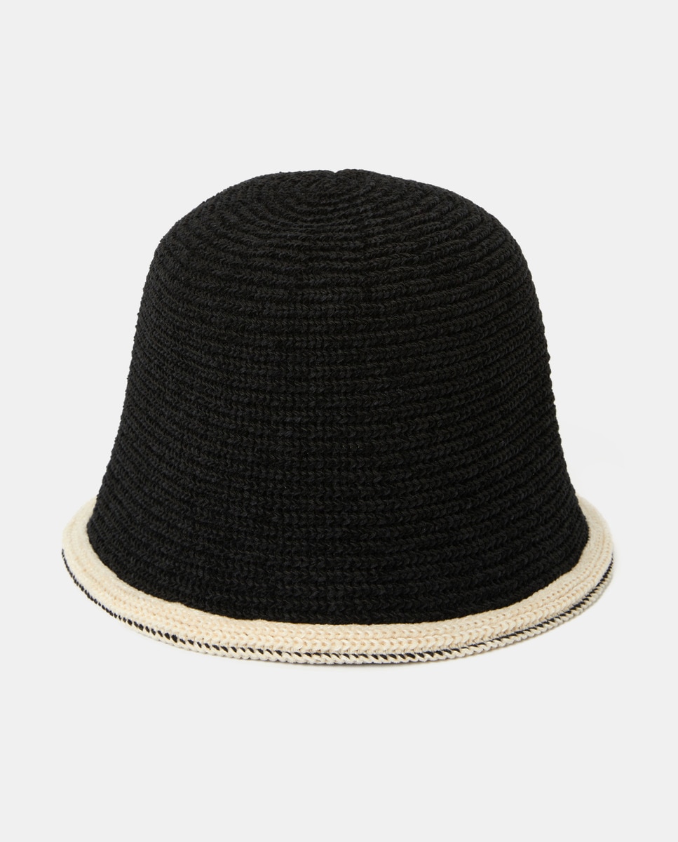 Gorro com Debruado em Contraste Preto-1