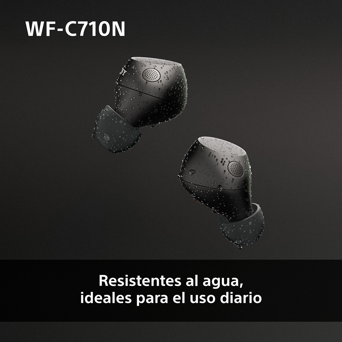 Sony WF-C710N Auriculares Inalámbricos, Cancelación de ruido, táctiles, Multipunto, IPX4, 40h. de batería, iOS, Android y PC Negro-10