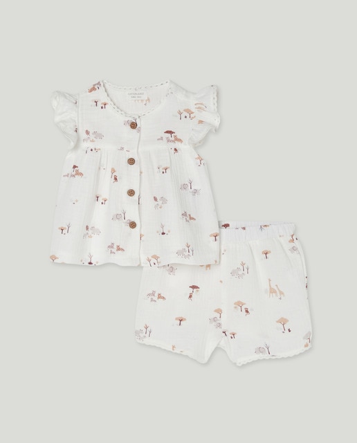 Imagem 0 de Pijama Curto de Bebé em Chiffon