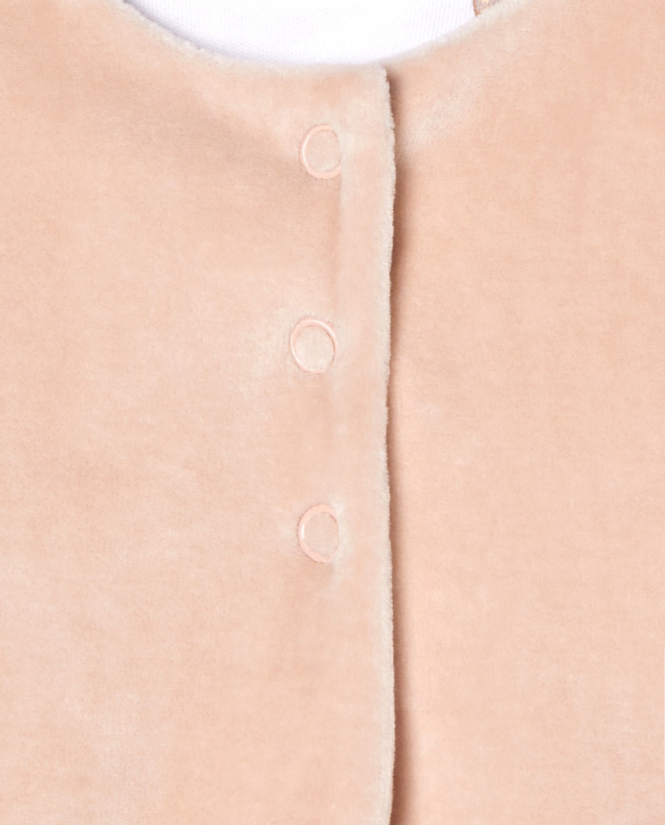 Casaco Reversível de Pijama de Bebé Rosa-4