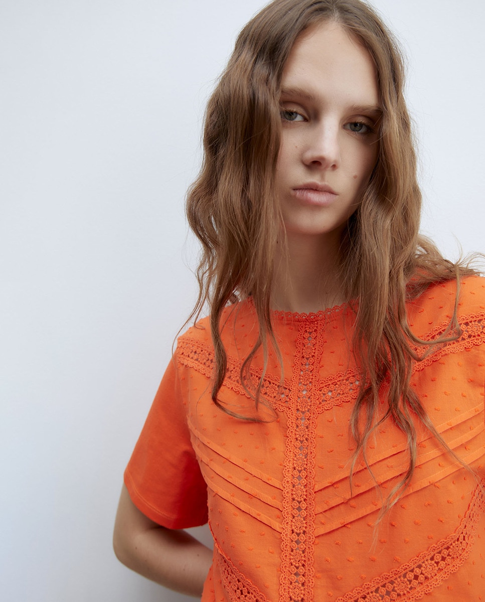 T-shirt com Plumetti Laranja-2