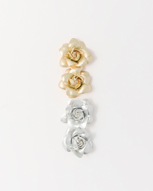 Imagem 0 de Conjunto de Molas com Flores