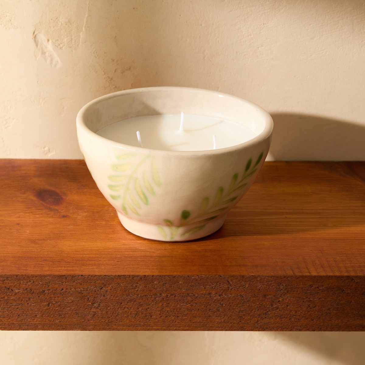 Vela Aromática em Tigela Folhas Verdes Citronela Verde-1