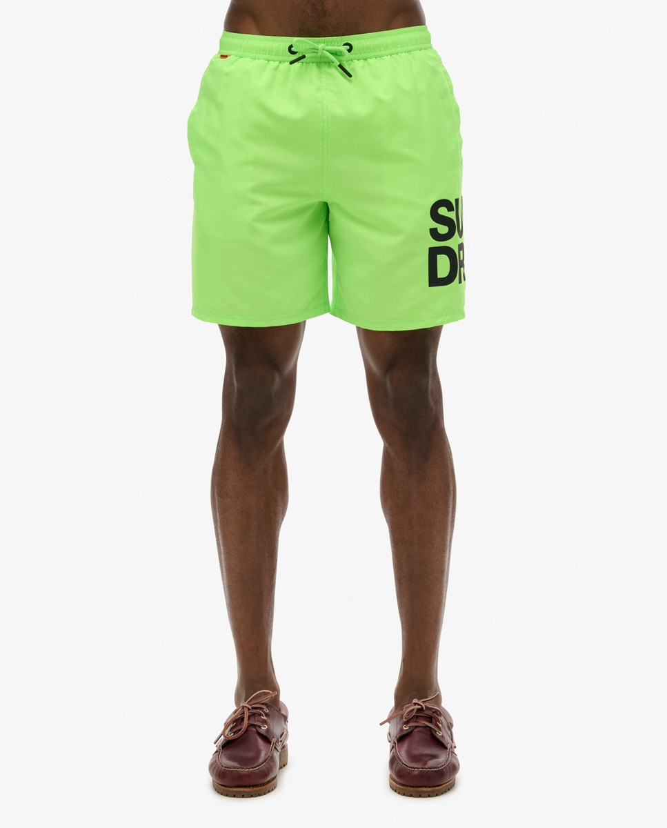 Calções de Banho Sportswear Logo 17 Polegadas Verde-1