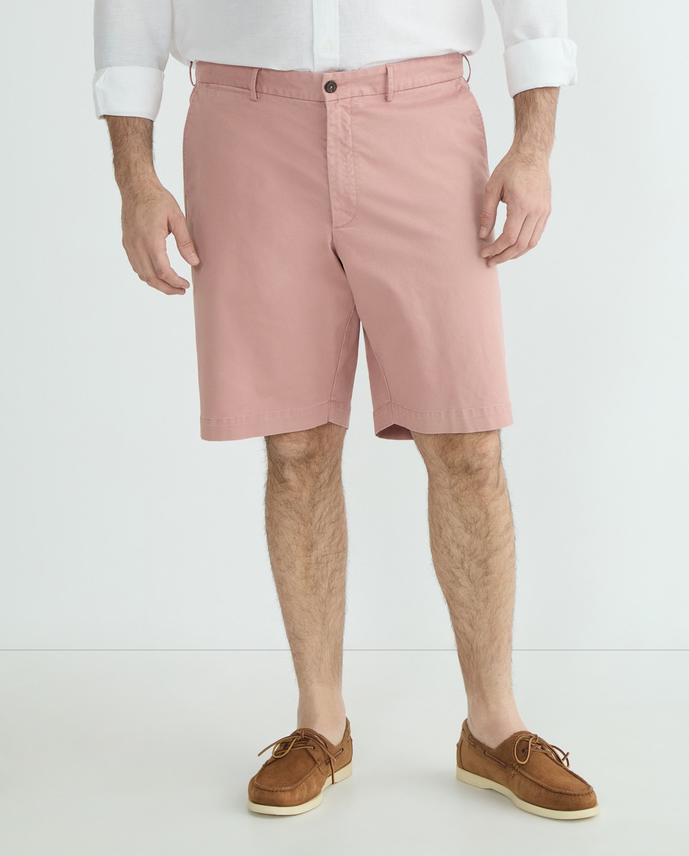 Bermudas Desportivas Regular Tamanhos Grandes Rosa-claro-2