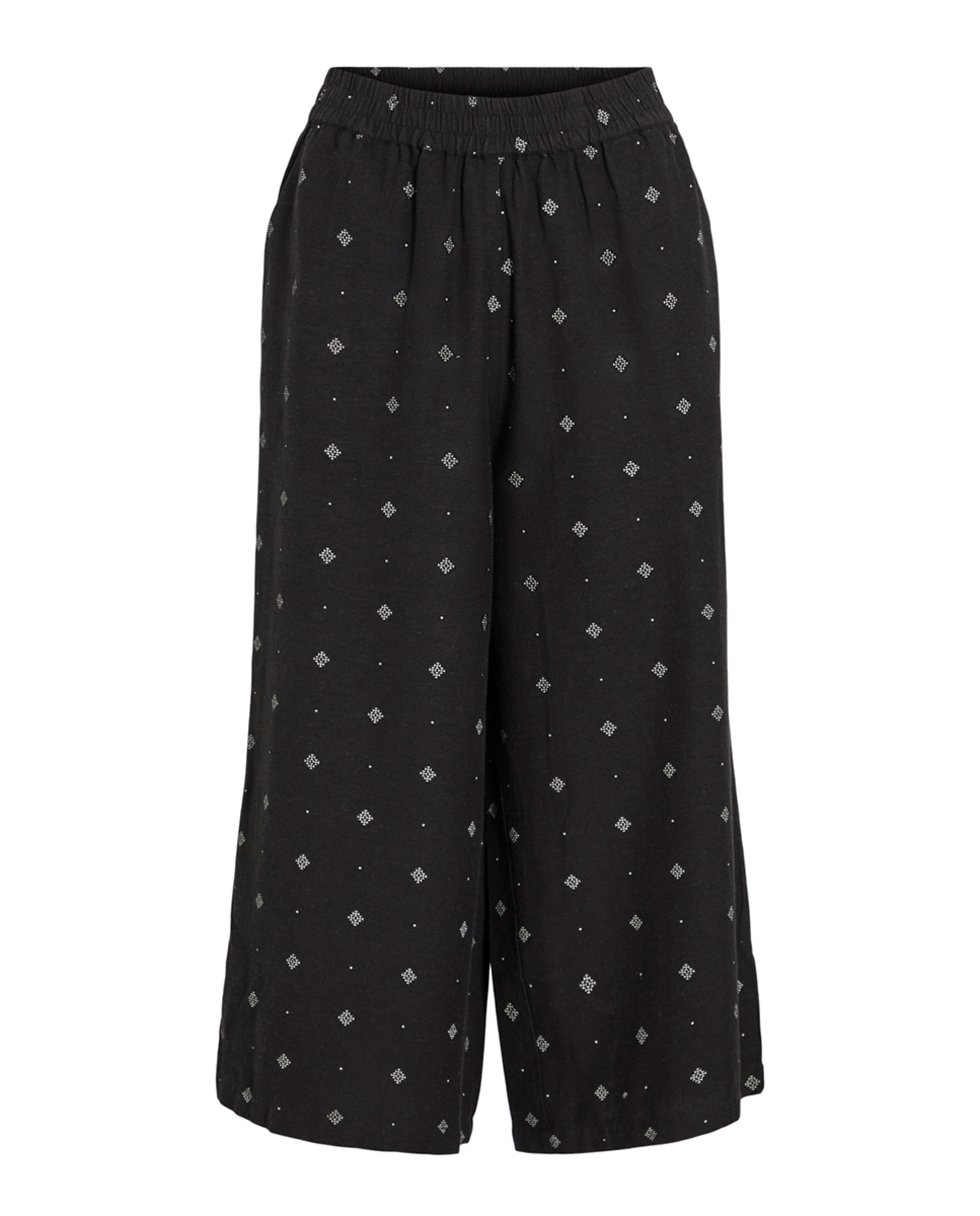Calças Tipo Culotte Preto-6