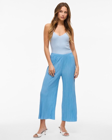 Pantalón tipo culotte plisado · Vila · El Corte Inglés