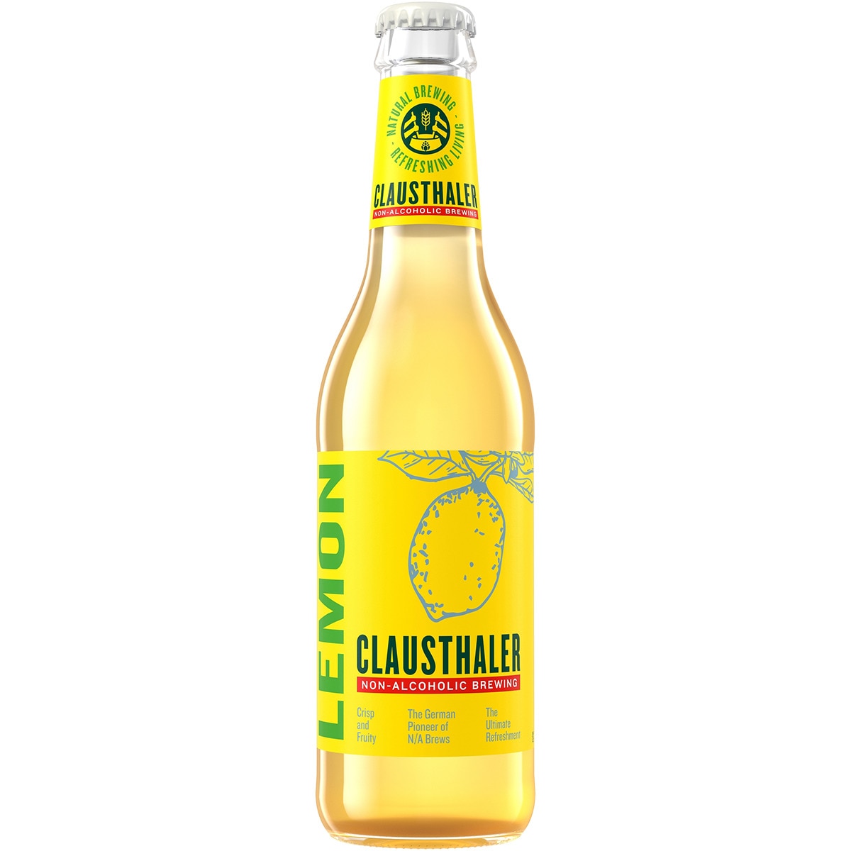 cerveza alemana sin alcohol sabor limón botella 33 cl