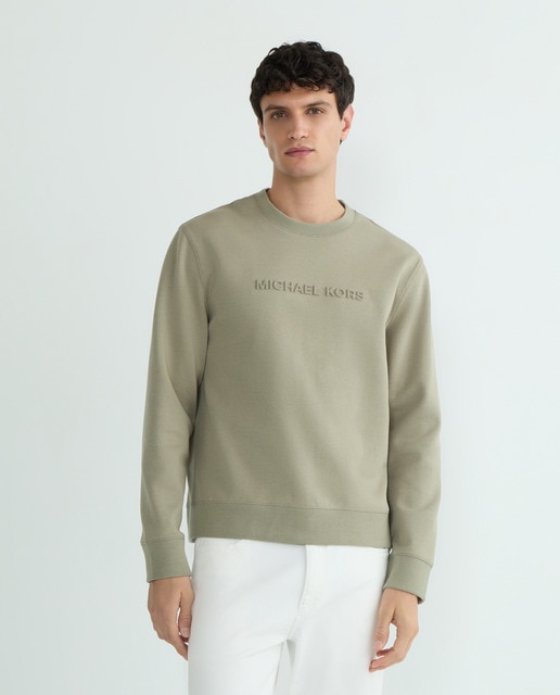 Imagem 0 de Sweatshirt em Mistura de Algodão com Logótipo a Condizer