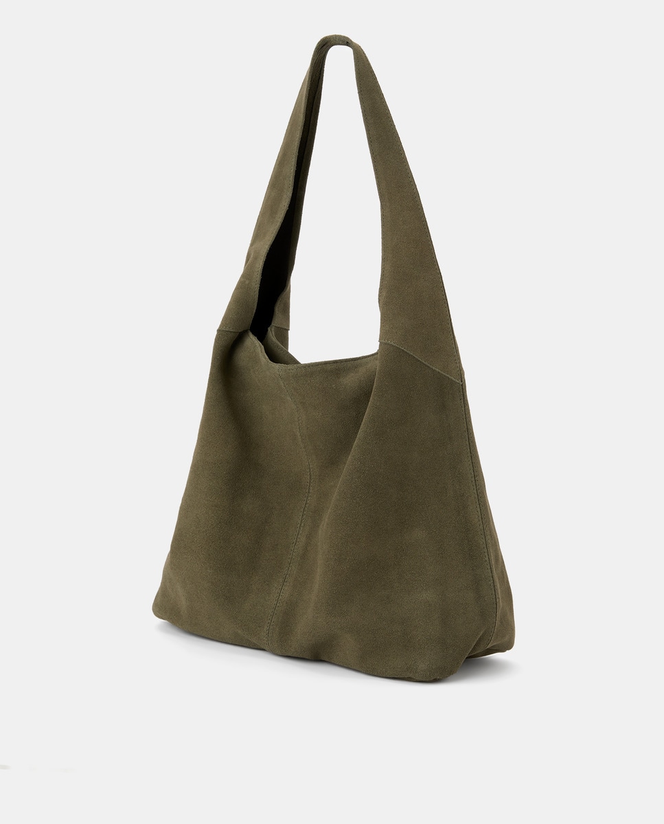 Mala Hobo em Pele com Fecho de Correr 520 Caqui-2