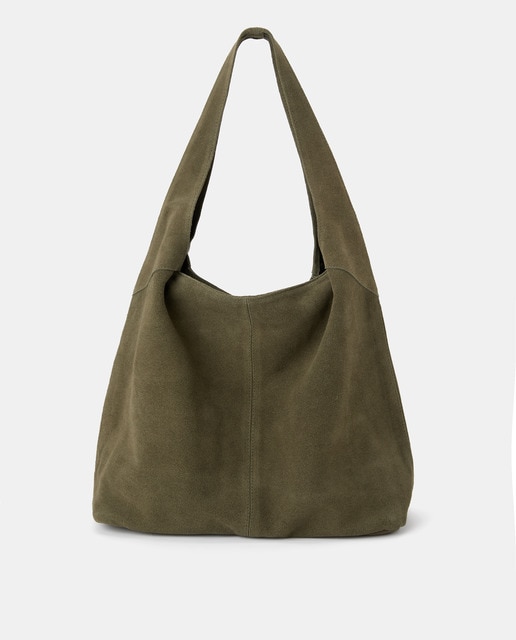 Imagen 0 de Bolso hobo de piel con cremallera