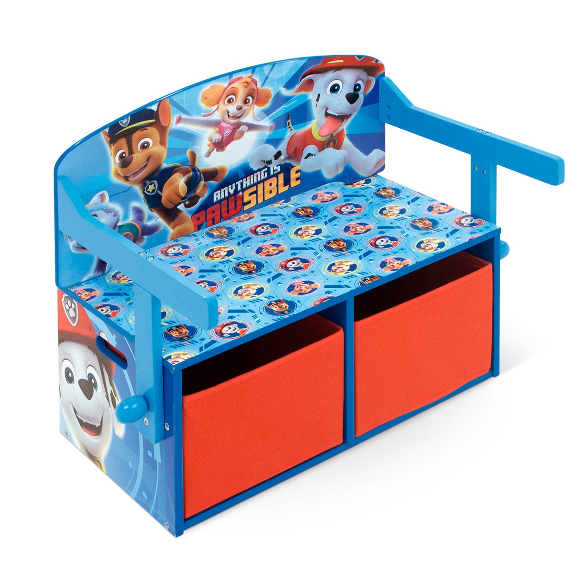 Imagen 0 de Pupitre-banco-toybox 3en1 madera paw patrol