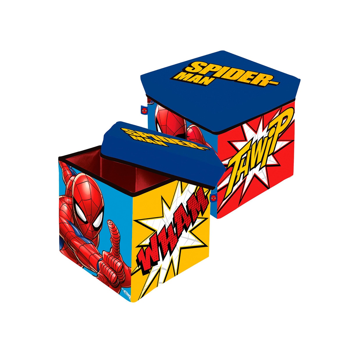 Taburete/contenedor spider-man Multicolor-1
