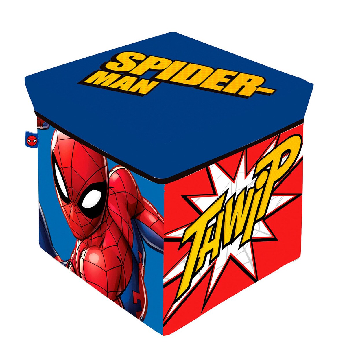 Taburete/contenedor spider-man Multicolor-3