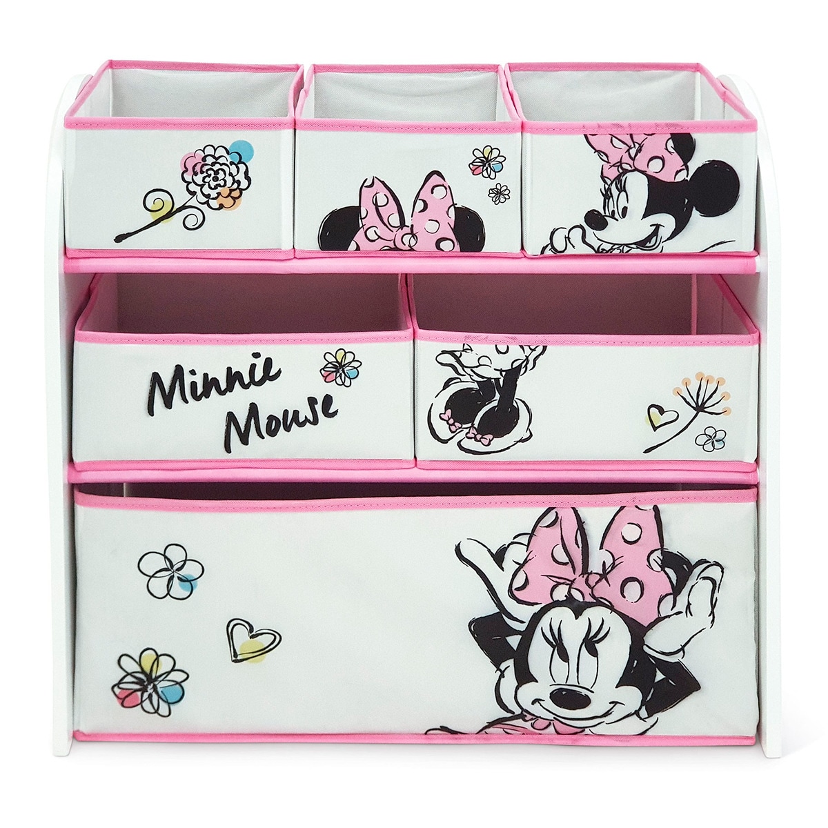 Imagen 0 de Organizador madera 6cubetas minnie classic