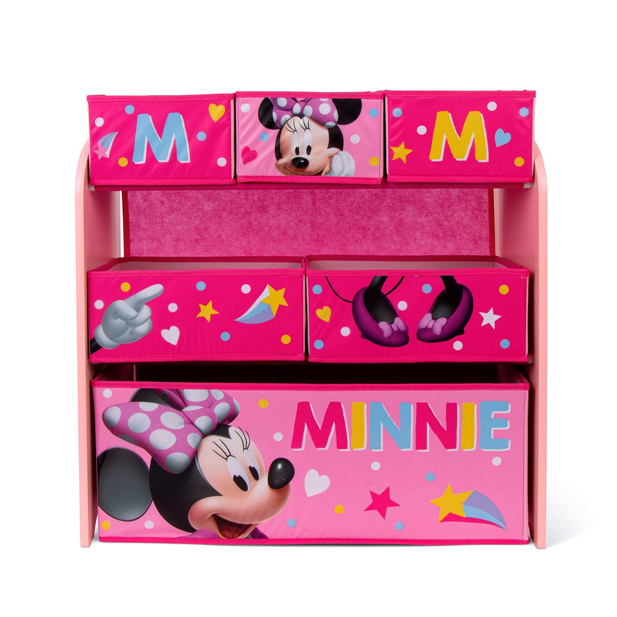 Imagen 0 de Organizador madera 6 cubetas minnie