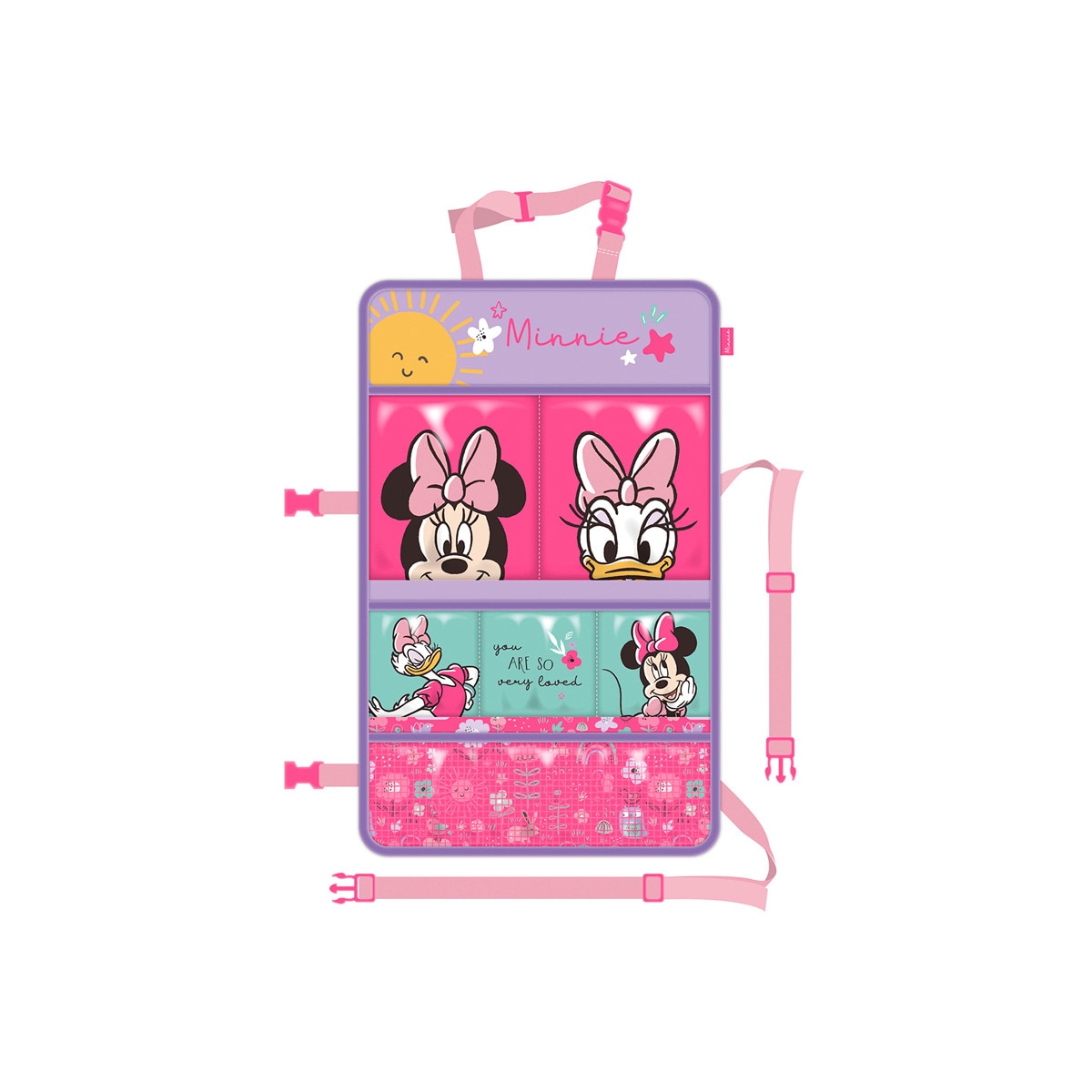 Organizador asiento coche minnie Rosa-1