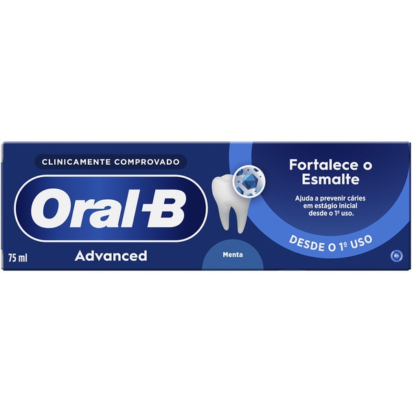 Advanced cleaning mint toothpaste strengthens enamel tube 75 ml