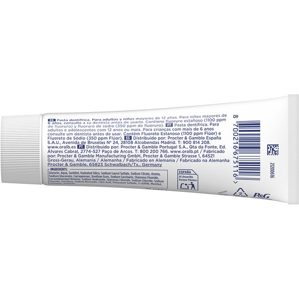 Advanced cleaning mint toothpaste strengthens enamel tube 75 ml