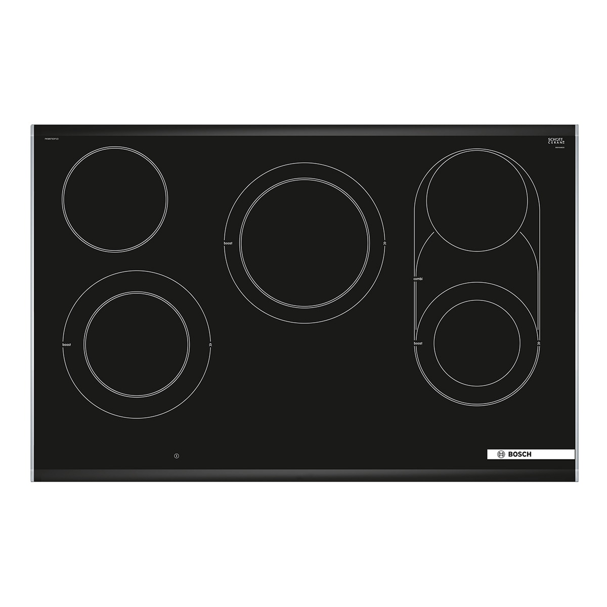 Placa vitrocerámica Bosch 5 zonas de cocción - PKM875DP1D Negro-1