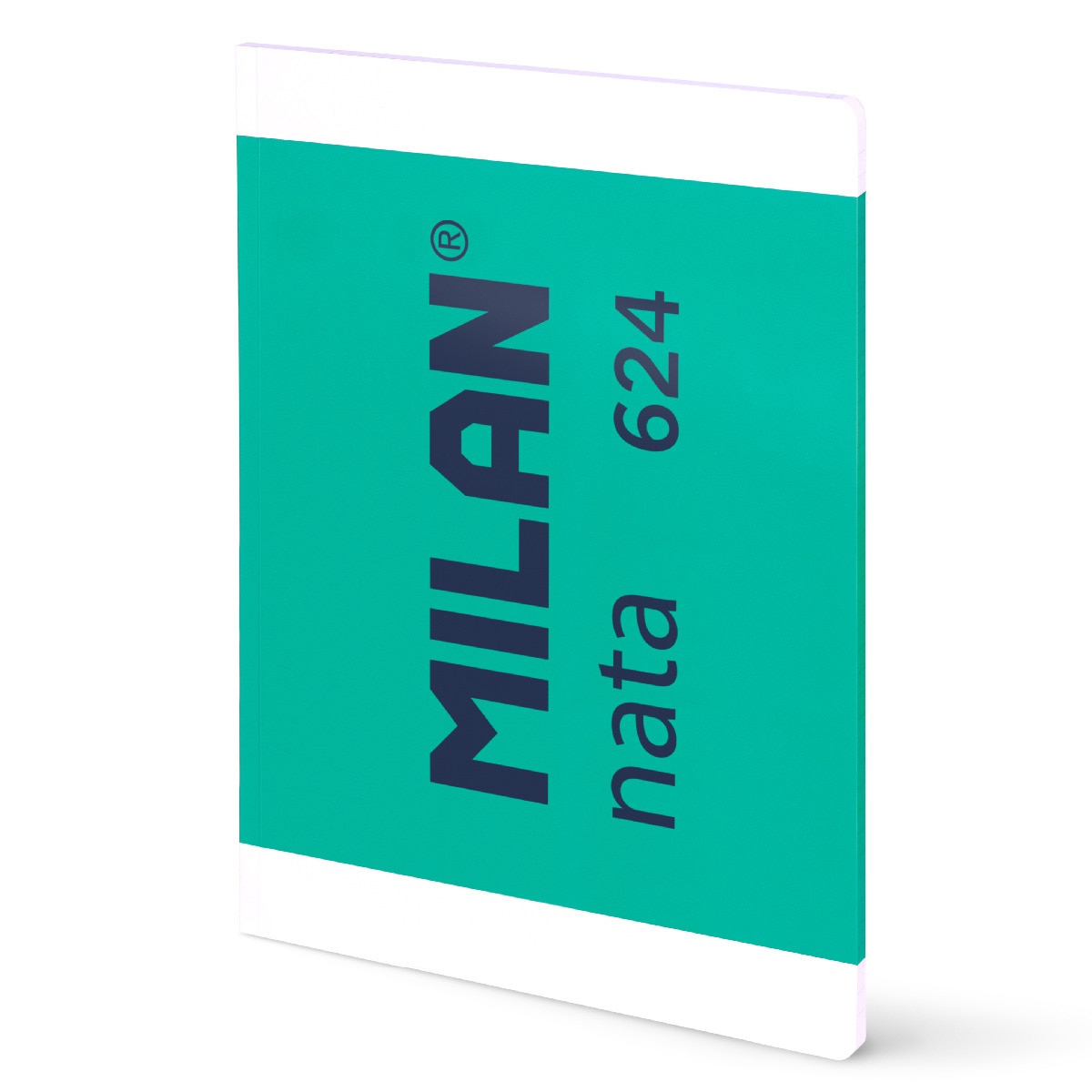 Bloco de notas A4 colado, papel quadriculado, 48 folhas de 95 g/m², coleção MILAN nata 624 desde 1918, verde Verde-1