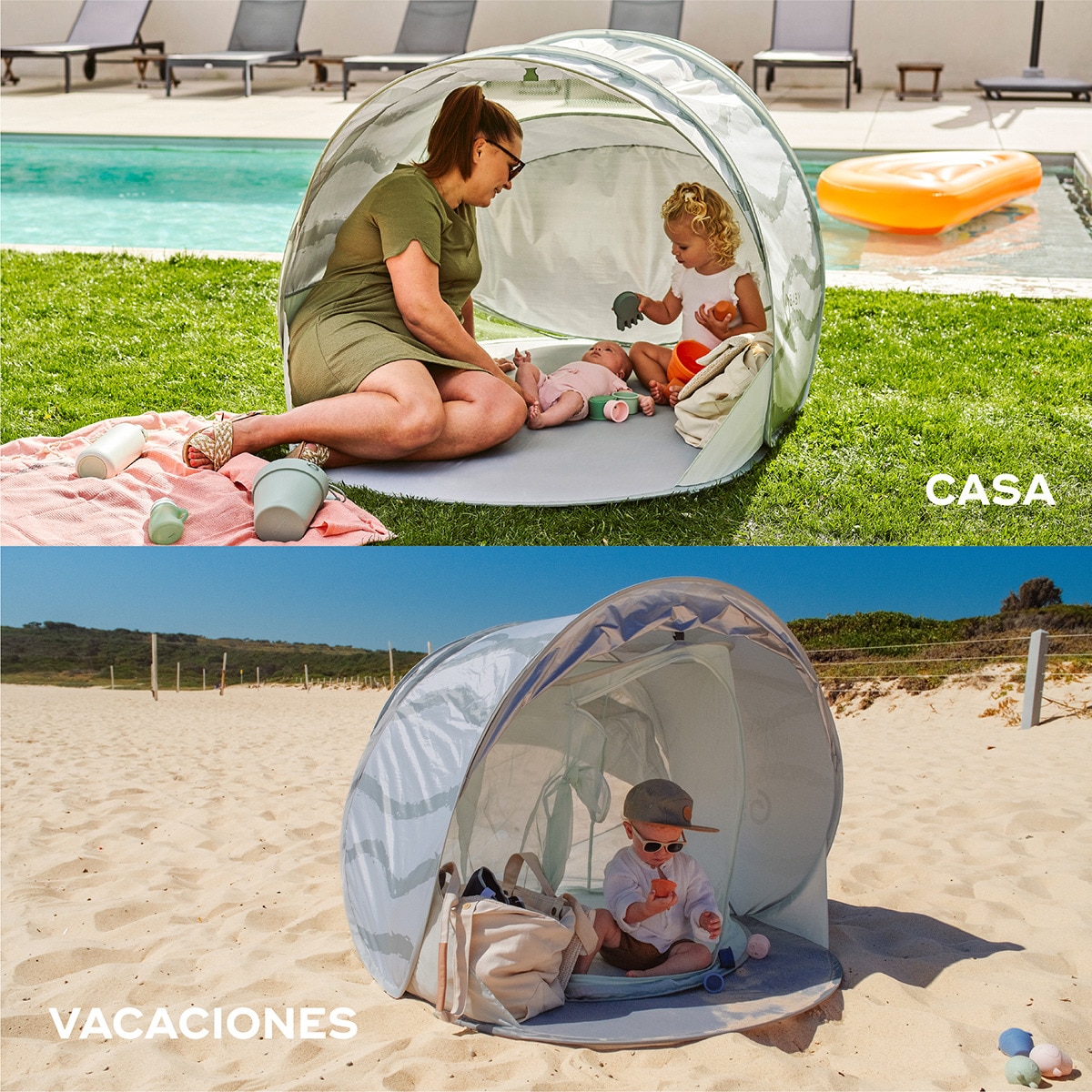 Tenda Anti-UV Evolutiva Moov&Protect Verde-antiquário-9