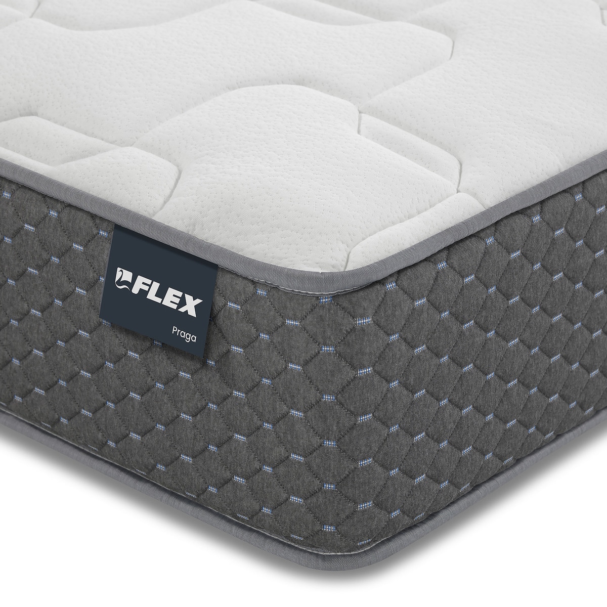 Colchón de muelles ensacados Pocket Premium® Praga Flex Blanco-2