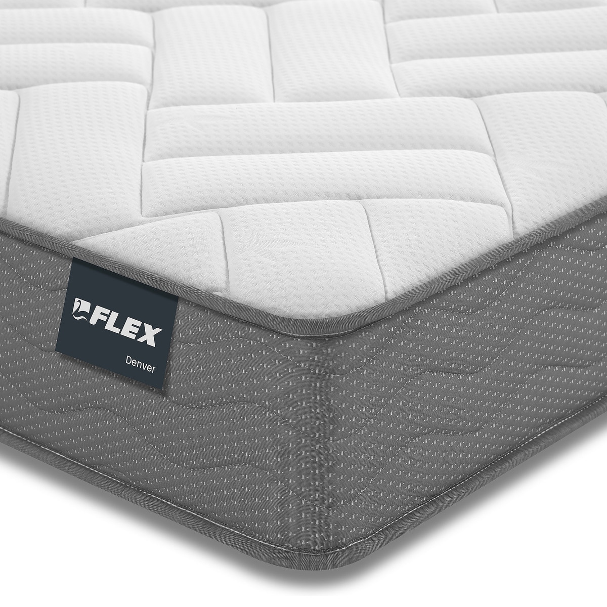 Colchón de muelles de hilo continuo Multielástic® Denver Flex Blanco-2