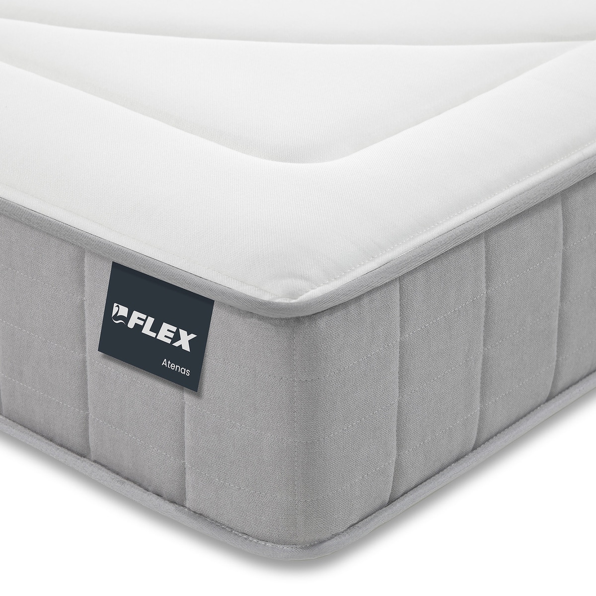 Colchón HR + viscoelástica Atenas Flex Blanco-2