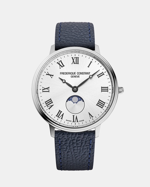 Imagem 0 de Relógio Unissexo Classics Moonphase FC-206RS3S6 em Pele - Azul