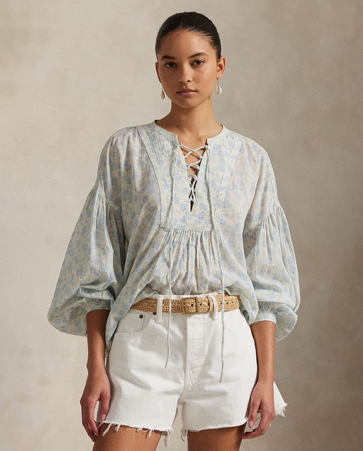 Imagem 0 de Blusa de Algodão com Estampado
