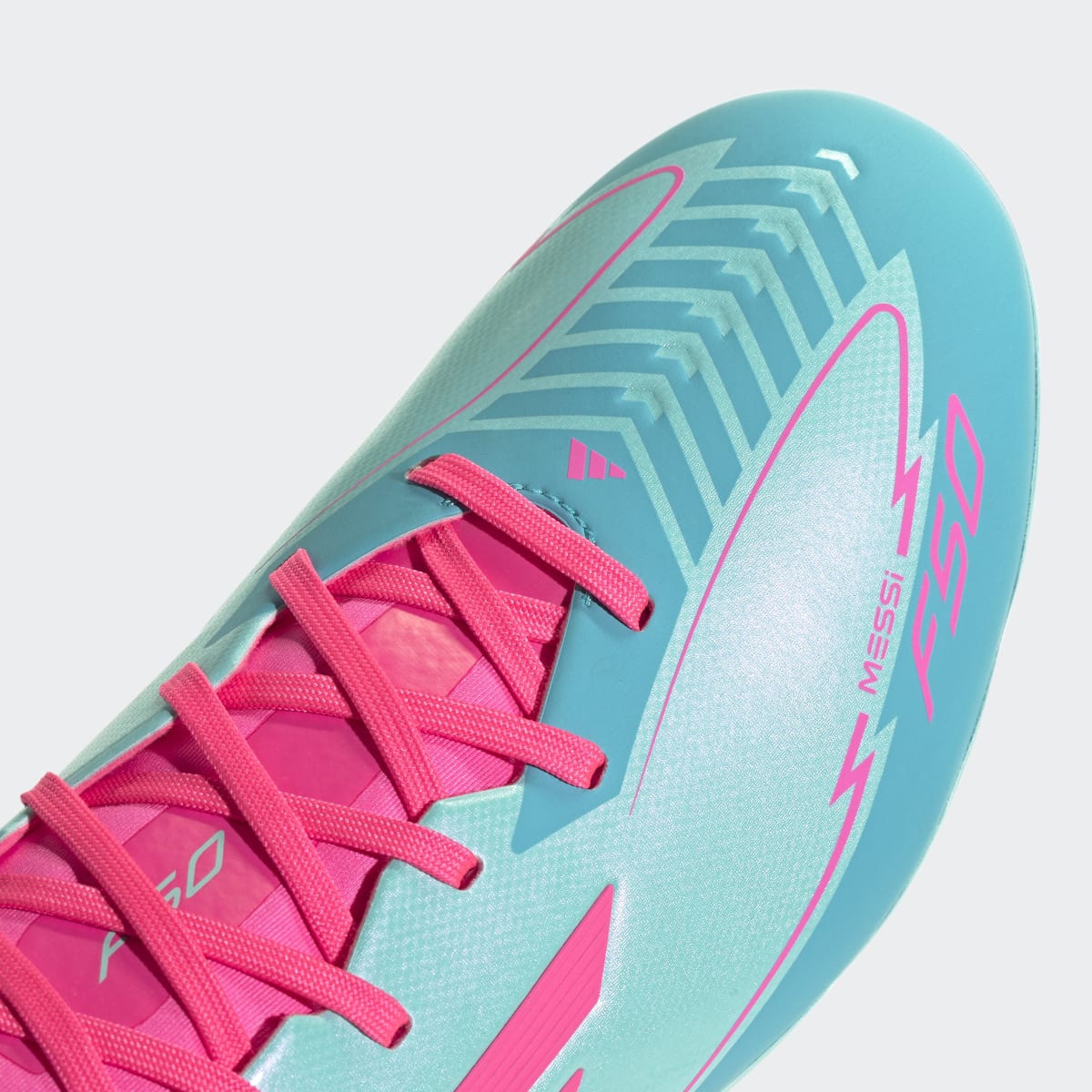 Chuteiras de Futebol Turf Unissexo F50 League Messi Turquesa-8