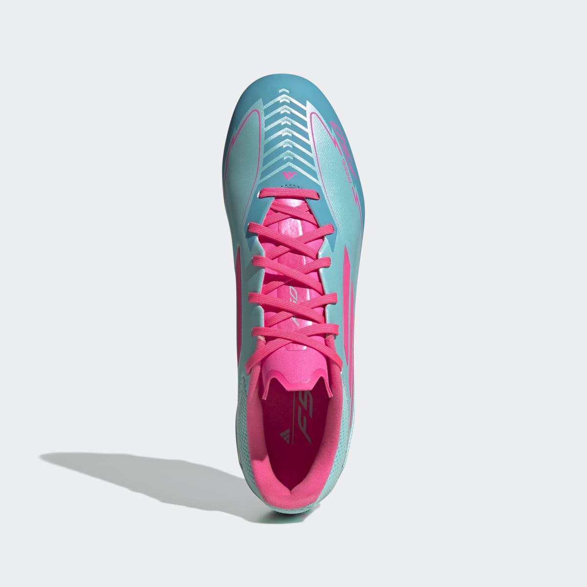 Chuteiras de Futebol Turf Unissexo F50 League Messi Turquesa-3