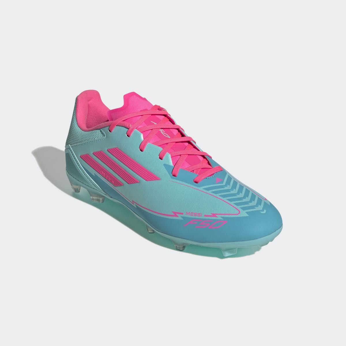 Chuteiras de Futebol Turf Unissexo F50 League Messi Turquesa-2