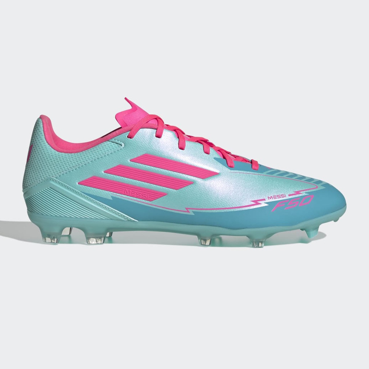 Chuteiras de Futebol Turf Unissexo F50 League Messi Turquesa-1